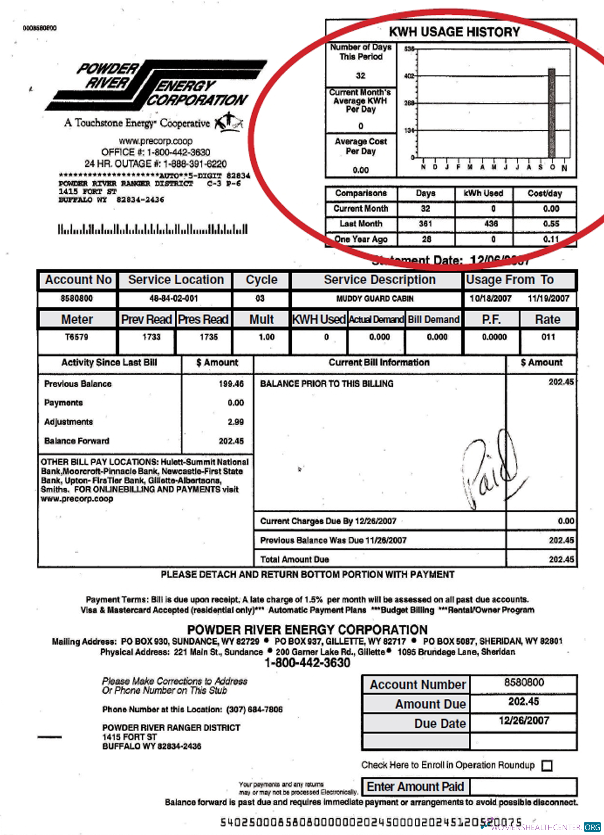 download download USA Wyoming powder river energy bill in PSD format photoshop template photoshop template